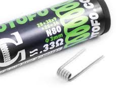 Coil 5 Core Fused Clapton (0.33ohm) Wotofo BTE DE 5