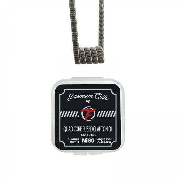Coil Quad Core Fused Clapton DL Ni80 0.20 (10pcs) - Fumytech